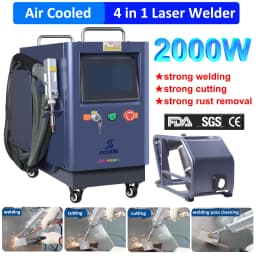 Air Cooled 2000W Laser Welder 4 in 1 Strong Cutting Welding Cleaning for Metal Air Cooling Fiber Laser Welding Machine Solder