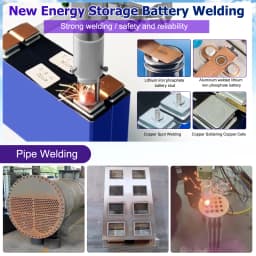 5-IN-1 Laser Welder 2000W Battery Welding Machine 1500W Fiber Laser Welder for Metal Rust Remove Cutting Battery Welding