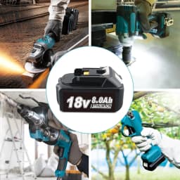 1/2/4Pcs 8.0Ah BL1860B Replace for Makita 18V BL1850B BL1830 BL1815 BL1890 Li-on Battery Pin Compatible with Cordless Power Tool