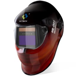 HITBOX Original Welding Helmet Automatic Dimming Screen DIN4/9-13 HD LCD Mask for Welder Machine Ture Color Welding Helmet