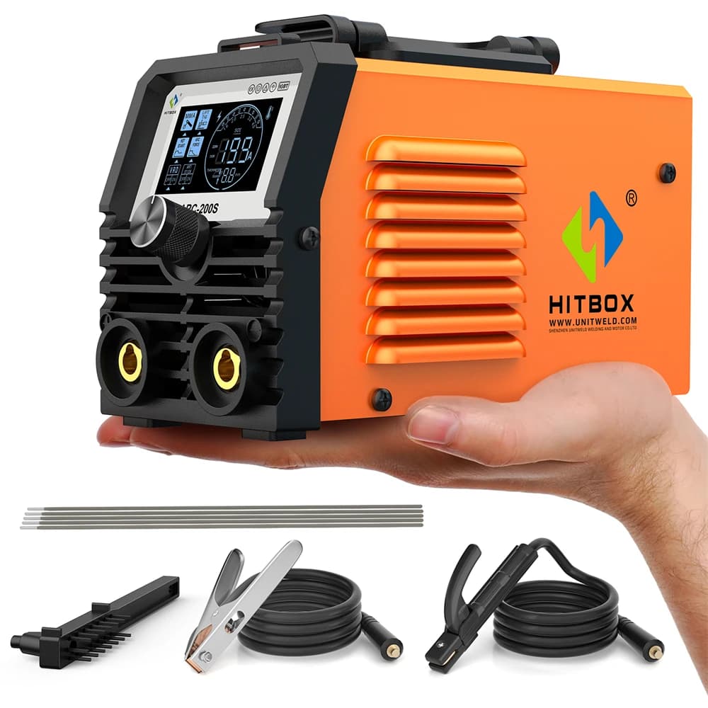 HITBOX 2 in 1 Welding Machine ARC/Lift TIG/Hot Start/Arc Force LED Digital Display Portable Home Inverter Welder 220V AU Plug