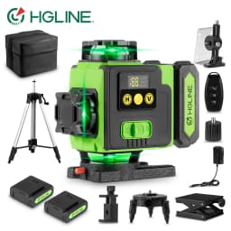 HGLINE 16 Lines/4D Laser Level Professional Construction Laser Level Tool 360° Selfleveling Horizontal Vertical Leveling Machine