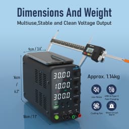 Shipping From Austra JESVERTY 0-32V 0-10A Switching Bench Power Supply with 20W USB Type-C Charge, 4-Digit LED Display SPS-3010V