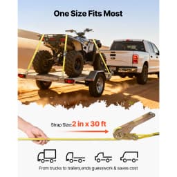 SucceBuy 10 Pack Ratchet Straps 2in x 30ft Tie Down Straps with Double J Hook Tie Down Ratcheting for Moving Trailers Kayaks