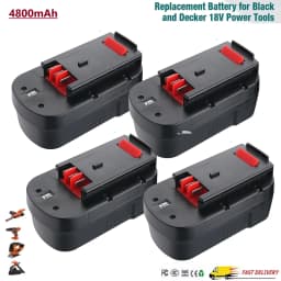 1/2/4Pack 4.8Ah HPB18 Replace Battery for Black Decker 18V Ni-MH A1718 A18NH A18E HPB18-OPE HPB18-OPE2 244760-00 Tools Battery