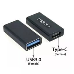 1Pc USB 3.0 Coupler Female to USB Type C Female Adapter 10Gbps Super Speed USB3.0 Type-C Extender Connection Converter