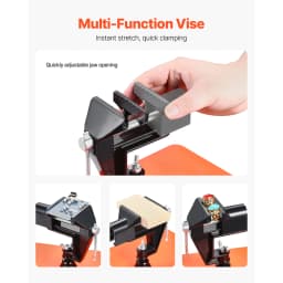SucceBuy Magnetic Helping Hands Soldering Station4Arms Third Hand Tool 3XLED4PCB Holder 360Hot Air Gun for Electronic Repair