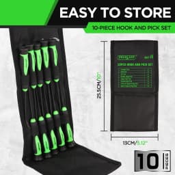 SEDY 10-Piece Car Pick&Hook Set O Ring Oil Seal Gasket Puller Remover Craft Hand Tool