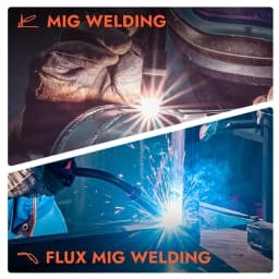 HZXVOGEN MIG145 No Gas Semi-automatic MIG Welding Machine For Gasless Iron Soldering Portable Inverter Welder Flux Cored Wire