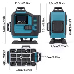 4D 16-line laser horizontal self-leveling green beam 360° cross-line with touch screen for tile laying and ceiling installation