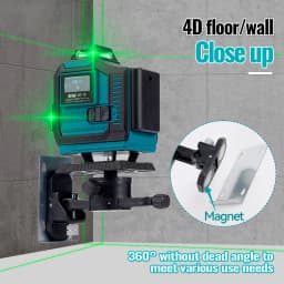 4D 16-line laser horizontal self-leveling green beam 360° cross-line with touch screen for tile laying and ceiling installation
