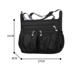 Ladies Multi Pocket Messenger Handbag CrossBody Bags Holiday Travel Shoulder Bag