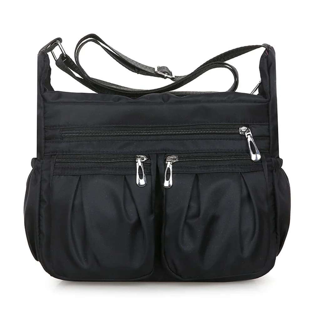 Ladies Multi Pocket Messenger Handbag CrossBody Bags Holiday Travel Shoulder Bag