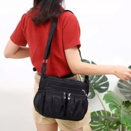 Ladies Multi Pocket Messenger Handbag CrossBody Bags Holiday Travel Shoulder Bag
