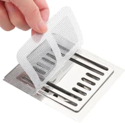 30pcs Disposable Shower Drain Hair Catcher Screen Sticker 4" X 4" Floor Drain Strainer Mesh Filter Cover for Bathroom Laundry T