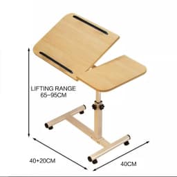 PORIYA Adjustable Folding Laptop Lazy Table Stand Lap Room Sofa Bed PC Notebook Desk