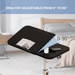 PORIYA Adjustable Folding Laptop Lazy Table Stand Lap Room Sofa Bed PC Notebook Desk
