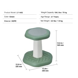 SucceBuy Kids Wobble Chair Active Chair w/ Cushion Wobble Stool Improves Focus Posture and Children Ideal for Schools and Home