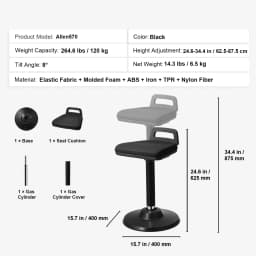 SucceBuy Kids Wobble Chair Active Chair w/ Cushion Wobble Stool Improves Focus Posture and Children Ideal for Schools and Home