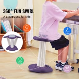 SucceBuy Kids Wobble Chair Active Chair w/ Cushion Wobble Stool Improves Focus Posture and Children Ideal for Schools and Home