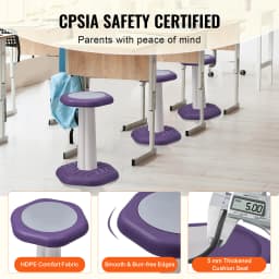 SucceBuy Kids Wobble Chair Active Chair w/ Cushion Wobble Stool Improves Focus Posture and Children Ideal for Schools and Home