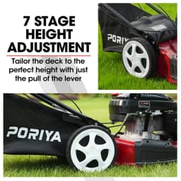 PORIYA 20' Self-Propelled Lawn Mower 220cc 4-Stroke Engine Oil Push Lawnmower