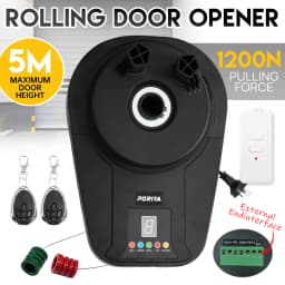 PORIYA Automatic Roller Door Opener Smart Garage Door Roller W/ Remote Control