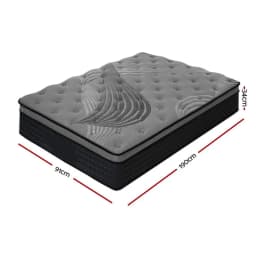 34cm Single Mattress Bamboo Fiber Cover Breathable Soft Stretch Fitted Bed Protector Dustproof Washable No Digital Changes