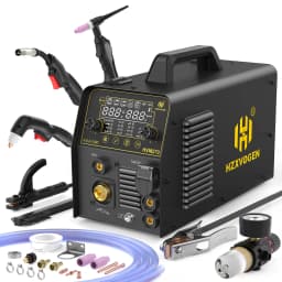 6 in 1 Welding Machine 220V HF TIG Gas MIG Gasless MIG Spot Welder Plasma Cutter Stick HZXVOGEN HVM270 IGBT Inverter 2T/4T