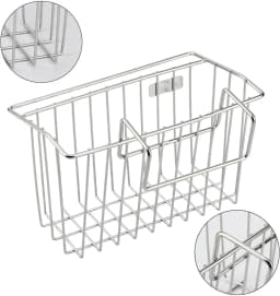 Sponge Holder, Sink Caddy Kitchen Brush Soap Dishwashing Liquid Drainer Rack - Stainless Steel