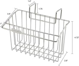 Sponge Holder, Sink Caddy Kitchen Brush Soap Dishwashing Liquid Drainer Rack - Stainless Steel