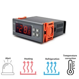Digital Temperature Thermostat STC-1000 Controller 110-220V Heating Cooling LCD
