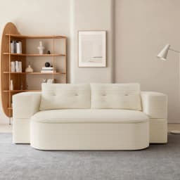 Comfortable folding sofa, 2-in-1 sofa bed, floor sofa with pillow, dual-use foam folding mattress sleeping sofa