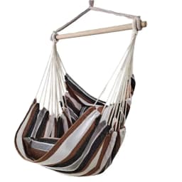 Garden Hammock Chair Hanging Swing Seat W/ 2 Cushions Outdoor Deluxe Camping