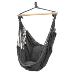Garden Hammock Chair Hanging Swing Seat W/ 2 Cushions Outdoor Deluxe Camping