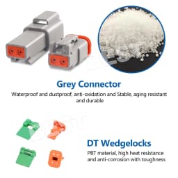 5-10Set Deutsch DT 2Way Pin Male/Female Kit Electrical Connector Plug Waterproof
