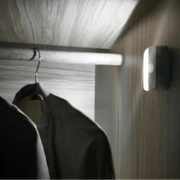 2PCS LED Motion Sensor PIR Night Light Cordless Battery Powered Closet Stair Light