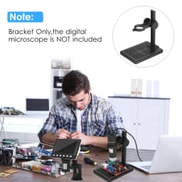 Mini Digital Microscope Stand Magnifier Camera Up & Down Adjustable Stand Holder Large Base Microscope Universal Support Bracket