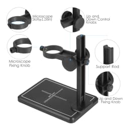 Mini Digital Microscope Stand Magnifier Camera Up & Down Adjustable Stand Holder Large Base Microscope Universal Support Bracket