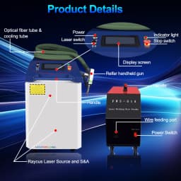 4 in 1 Fiber Laser Welding Machine 1500W 2000W 3000W Handheld Laser Guns Welding Weldseam Cleaning Cutting Laser Welder EU STOCK