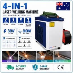4 in 1 Fiber Laser Welding Machine 1500W 2000W 3000W Handheld Laser Guns Welding Weldseam Cleaning Cutting Laser Welder EU STOCK
