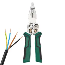 Wire Cutter Tool 10 In 1 Electrical Cable Stripper Plier Voltage Tester Scissors With Electricity Measurement Function