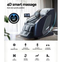 4D Massage Chair Recliner SL Track Full Body Zero Gravity Heated AI Body Scan Massage Sofa Relaxation Chair