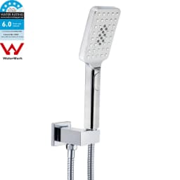 **Sydney Stock** KYLINS Brushed Gold Gun Metal Chrome Black 3 Mode Hand Held Shower Head Set Square Mixer Taps WELS WATERMARK