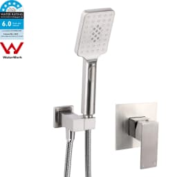 **Sydney Stock** KYLINS Brushed Gold Gun Metal Chrome Black 3 Mode Hand Held Shower Head Set Square Mixer Taps WELS WATERMARK