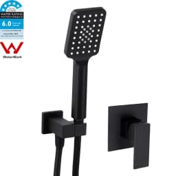 **Sydney Stock** KYLINS Brushed Gold Gun Metal Chrome Black 3 Mode Hand Held Shower Head Set Square Mixer Taps WELS WATERMARK
