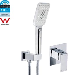 **Sydney Stock** KYLINS Brushed Gold Gun Metal Chrome Black 3 Mode Hand Held Shower Head Set Square Mixer Taps WELS WATERMARK