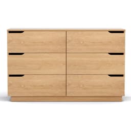 6 Chest of Drawers Pine Wood Dresser Table Storage Cabinet Bedroom Organizer Furniture