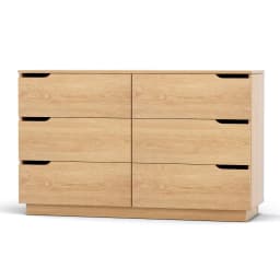 6 Chest of Drawers Pine Wood Dresser Table Storage Cabinet Bedroom Organizer Furniture