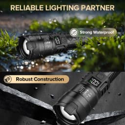 Strong Light Lantern High Power LED Flashlight USB Rechargeable Powerful Tactical Torch Super Long Range Lamp Outdoor Fishing